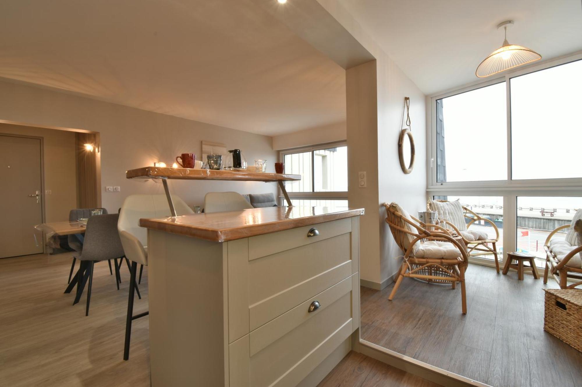 Appartement rénové avec vue sur mer à Fécamp ! Exterior foto